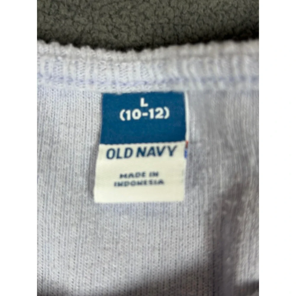 Old Navy Skater Dress Girls Large 10-12 Lavender Ribbed Long Sleeve Casual